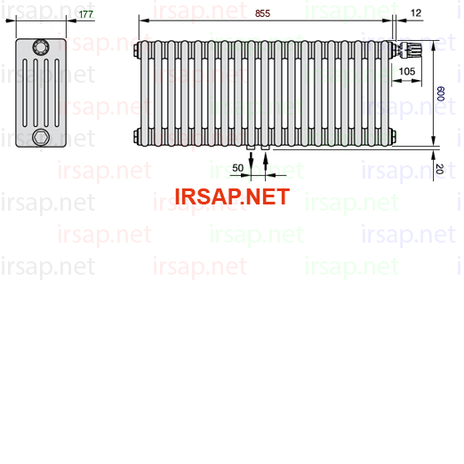 Радиатор IRSAP Tesi 50600/19 T52 CL 01